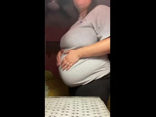 water bloat with a stuffed belly