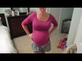 guy talks to pregnant wife