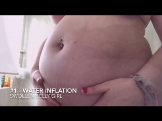 swollen belly girl videos