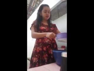pregnant women are busy in the kitchen