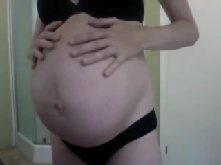 my huge pregnant belly
