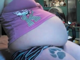 massive stuffing of big round belly(5000 sub special) - more on stufferdb.com