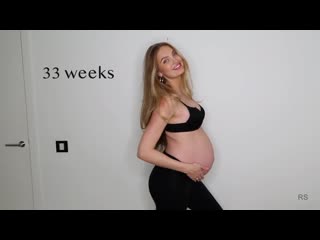 pregnancy transformation (weekly progress)   romee strijd small tits