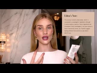 acne-safe skin care regimen from rosie huntington-whiteley